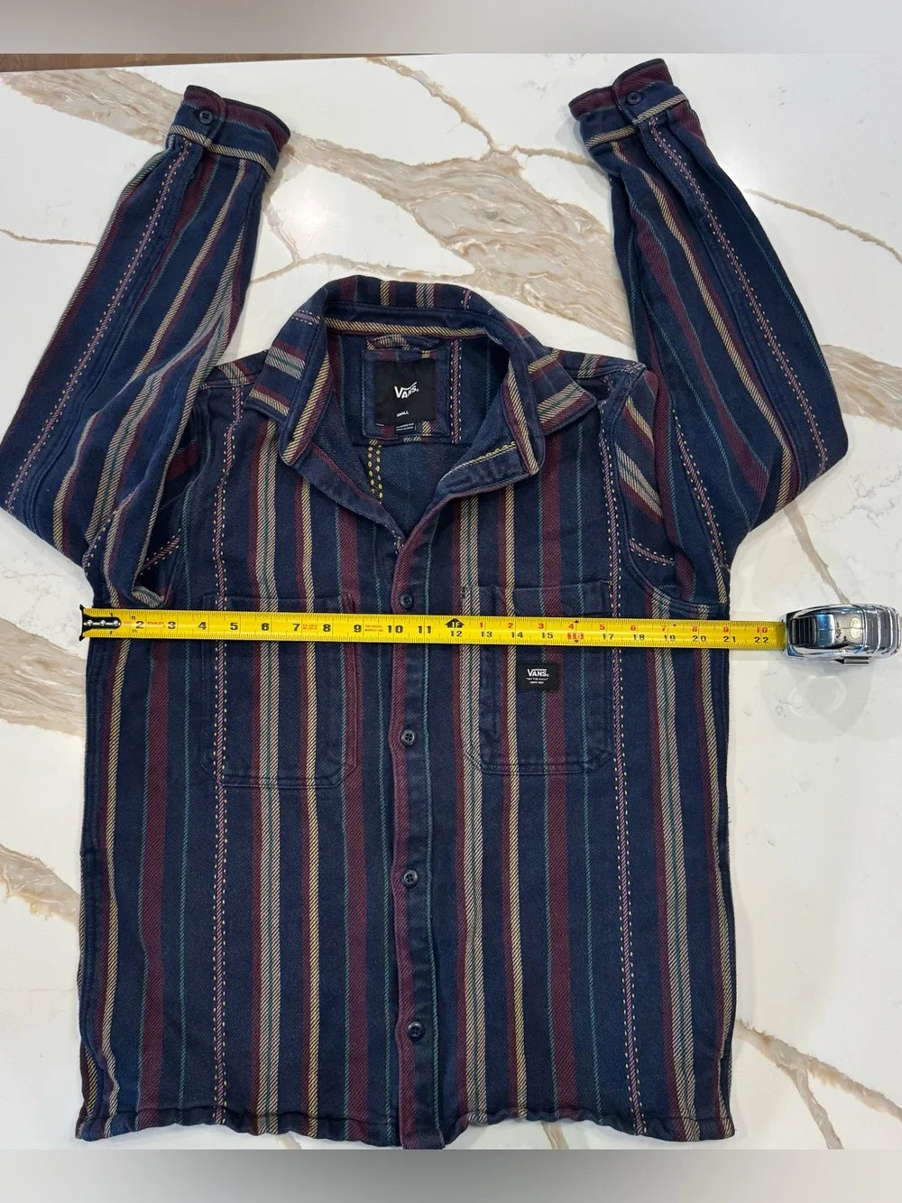 Vans Heavyweight Striped Cotton Shacket Shirt Jacket Men’s Small
